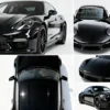 Raso nero lucido metallizzato