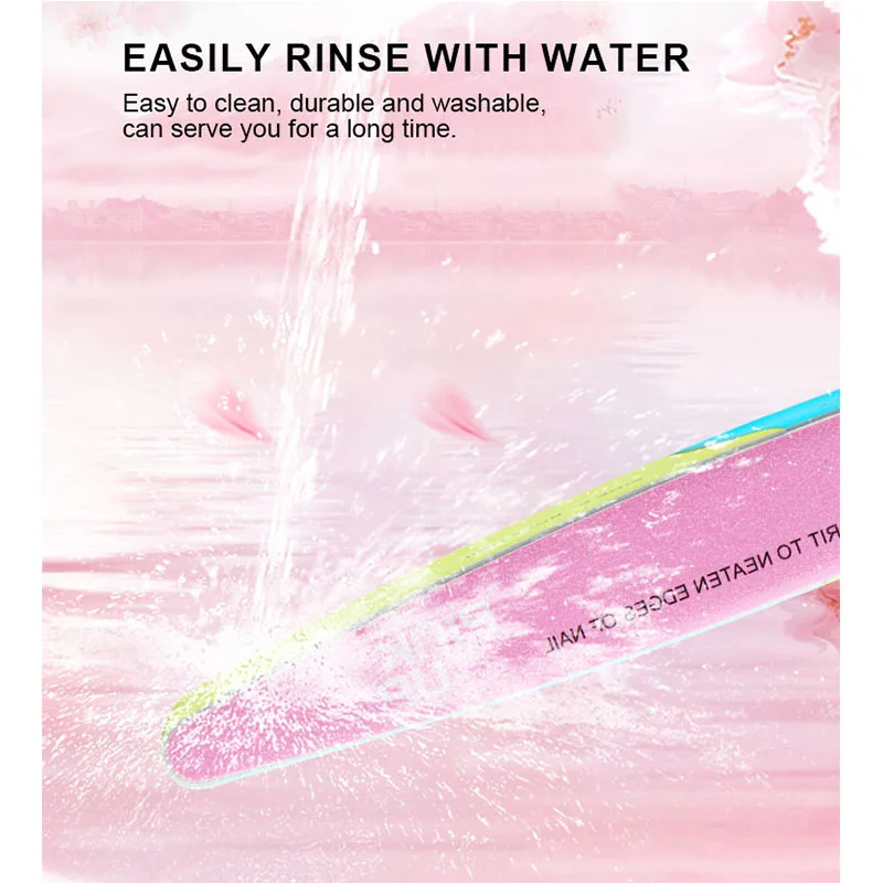 OEM/ODM на заказ, 7 способов, моющийся шлифовальный лак для ногтей, буферный блок для маникюрного салона, использовать фиолетовые модные пилки для ногтей для блеска