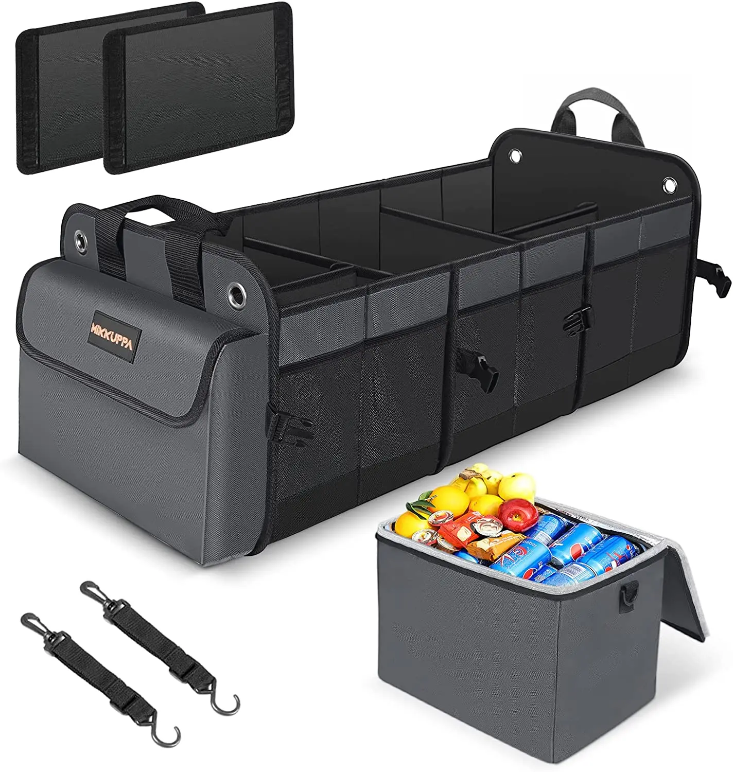 Car Trunk Organizer With Cooler Bag,Trunk Organizer For Car Portable