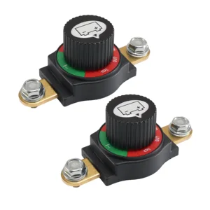 Heavy Duty 300A 12V 24V 48V Dual Car Vehicle RV Marine Battery Isolator Master Kill Rotary Switch Disconnect Power Cut Off Kit