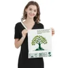 Fully biodegradable white [green tree pattern] 25*355
