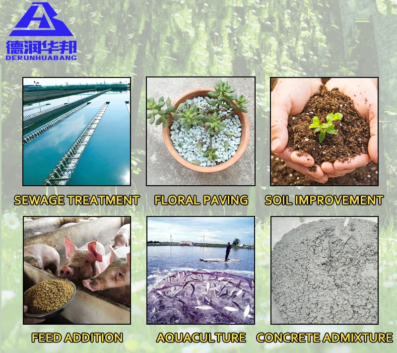 Aquaculture and Wastewater Treatment Agents Wood Pellet Ion Exchangers and Zeolite Particles for Adsorption and Separation