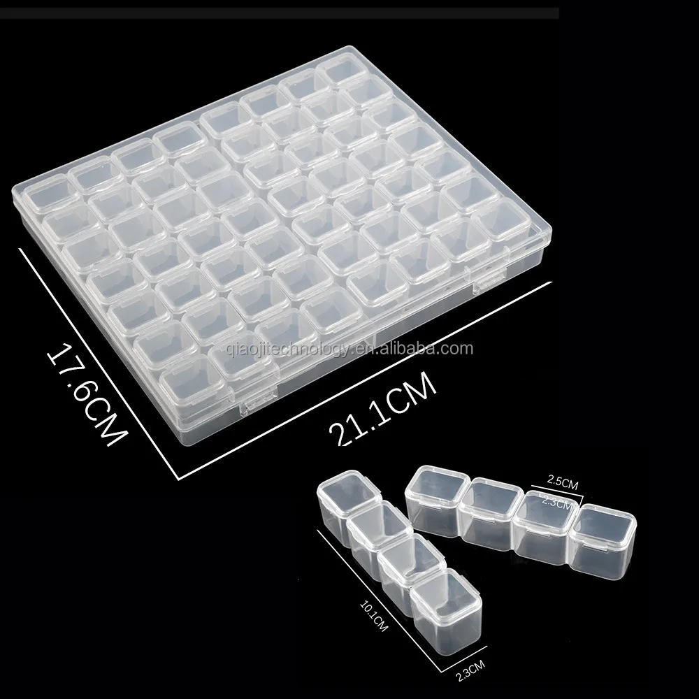 1pc Small Square Transparent Plastic Boxes Finishing Container Packaging  Storage Box 4*4*2.8cm - Storage Boxes & Bins - AliExpress