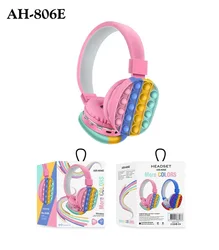 Cross-border new Internet celebrity head-mounted private model simple cute POPping rainbow stereo headset