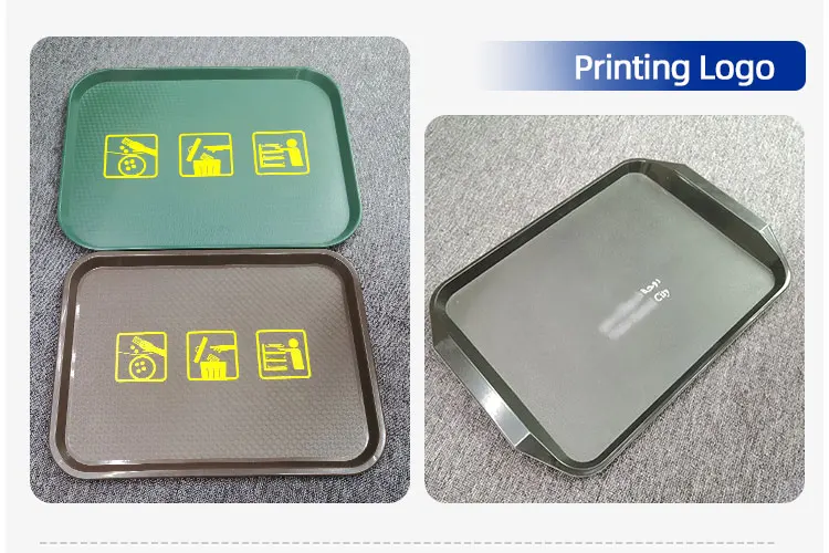 Cafe Standard Non-Slip Plastic Fast Food Tray Serving Food Tray supplier