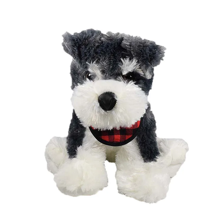 realistic schnauzer stuffed animal