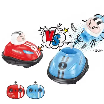2 Players Interactive Battle Toy Jumping Bumper Car 2.4G Rc Bumping Collision Car Set with Lights&Sound Fun for Kid