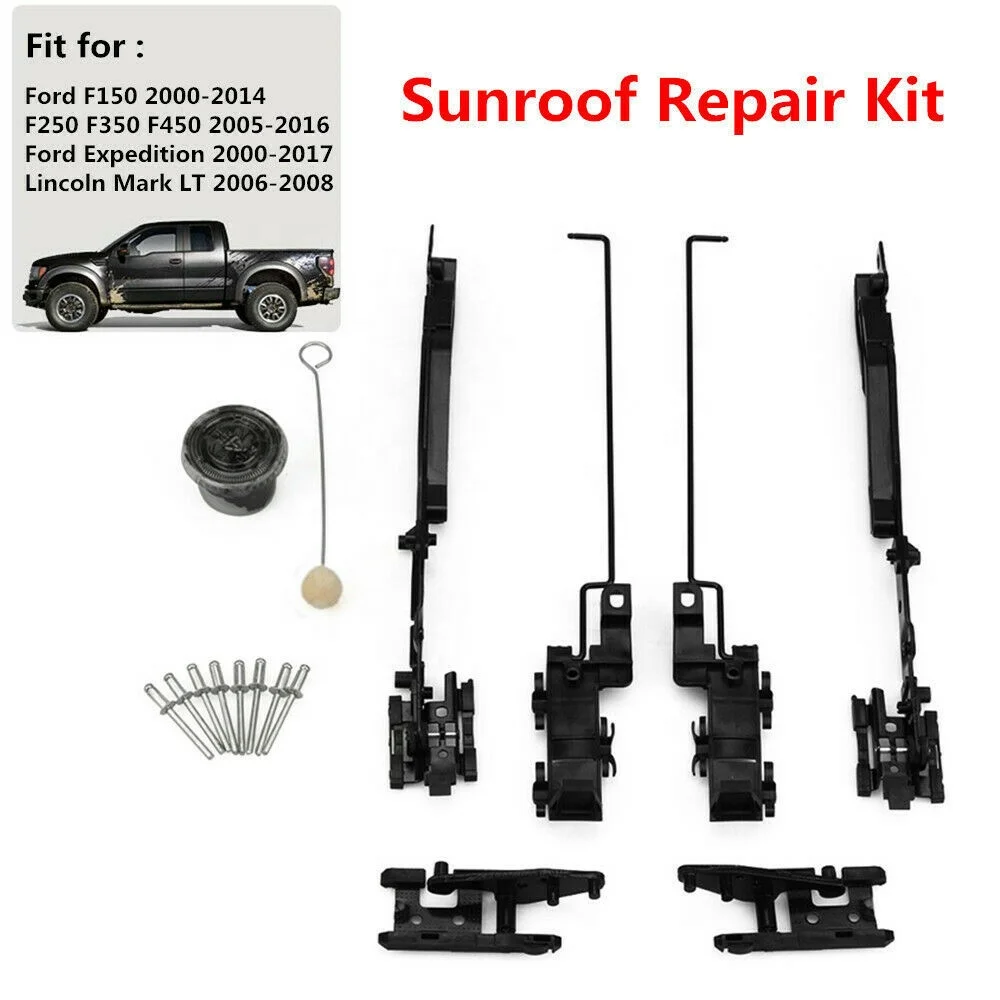 フォードF250 F450遠征用サンルーフトラックアセンブリ修理キット サンルーフ修理キットフォードF150 F250 サンルーフトラックアセンブリ修理キット、フォード 15-20 150 17-19 F-250 F-350 F-450に対応