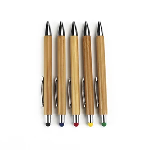 Customization Writing Student Advertising Bamboo ABS Stationery Ball Point Ballpoint Pens