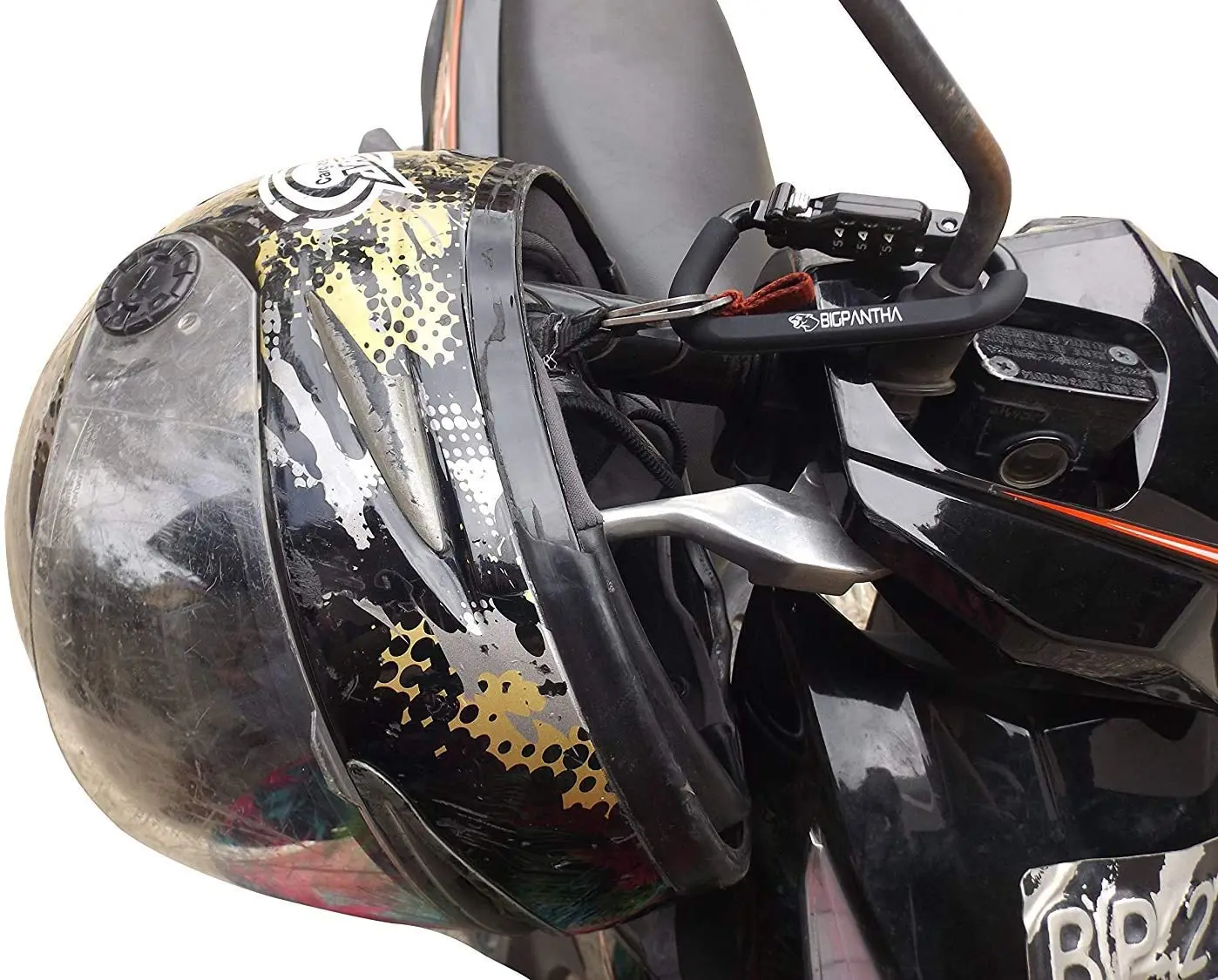 Secure Your Motorcycle Helmet with Our PIN Lock Carabiner