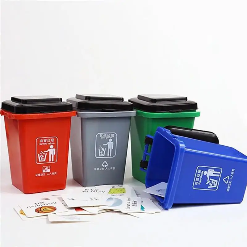 Garbage Toy Can Trash Vehicles Mini Kids Bin Classification Canstruck Push Arbage Children Trashcan Toddlersrecycle Set