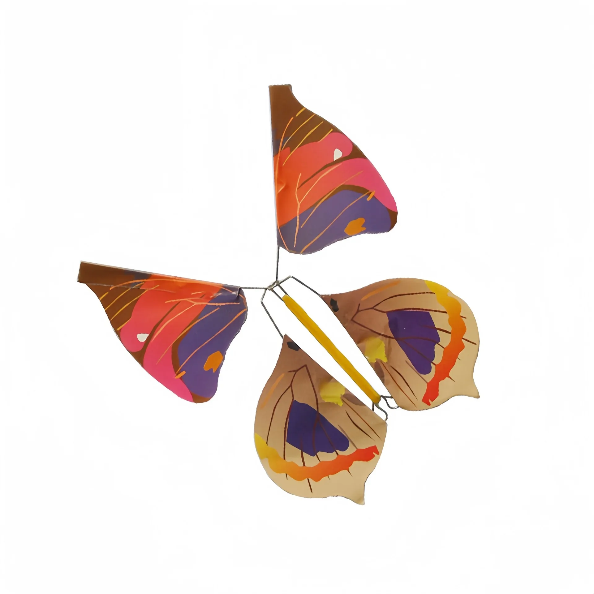 Wholesale Creative Elastic Paper Magic Tricks Cross-Border Stage Props-Floating Flying Butterfly Made From Durable Metal