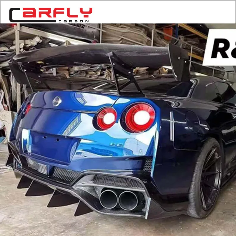 4月スタイル翼リアスポイラーGTR R35カーボンファイバー車リア