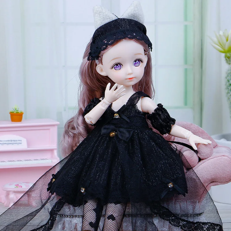 black dress stylish cute doll dp Black Dress Stylish Cute Doll Dp