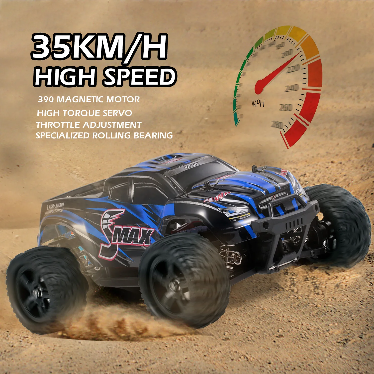 Original Remo Hobby 1631 Rc Car 35km/h 