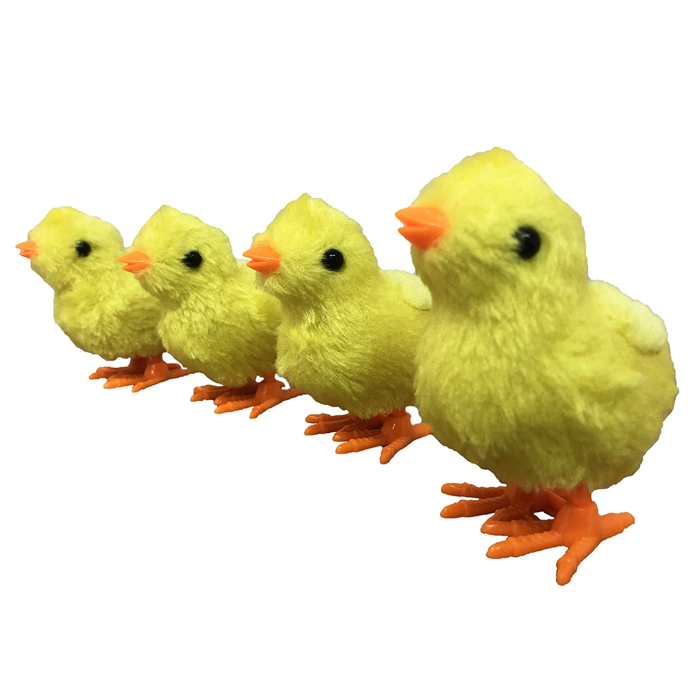 
Заводная Новинка прыгающая курица для вечеринки игрушка Пасхальная детская птица желтая цыпленка украшение прыгающее животное 