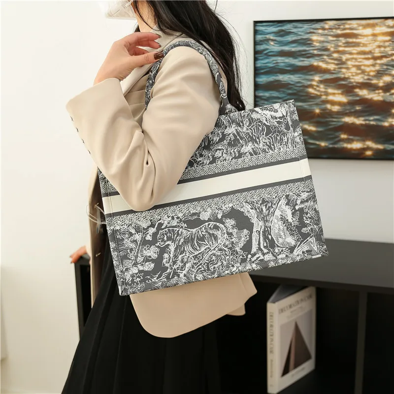 customize large capacity canvas tote bag luxury handbags for women