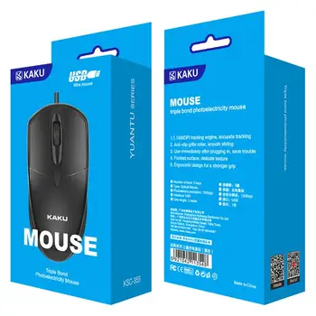 Kaku Brand HOT Bulk Cheap USB Wired Mouse For Computer Office Work