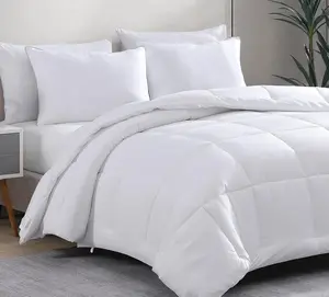 Hotel Down Duvet White Duck Down No Feather Leak All Seasons Warm Lightweight Comfort