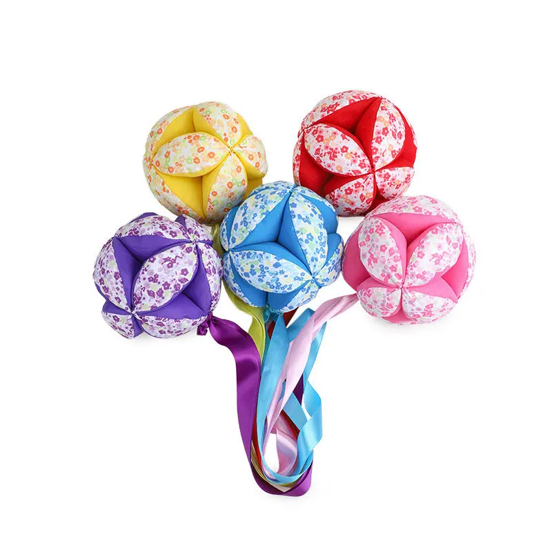 Детский неактивный ручной захват плюшевый Мягкий Мяч кровать подвесной мяч тканевый шар