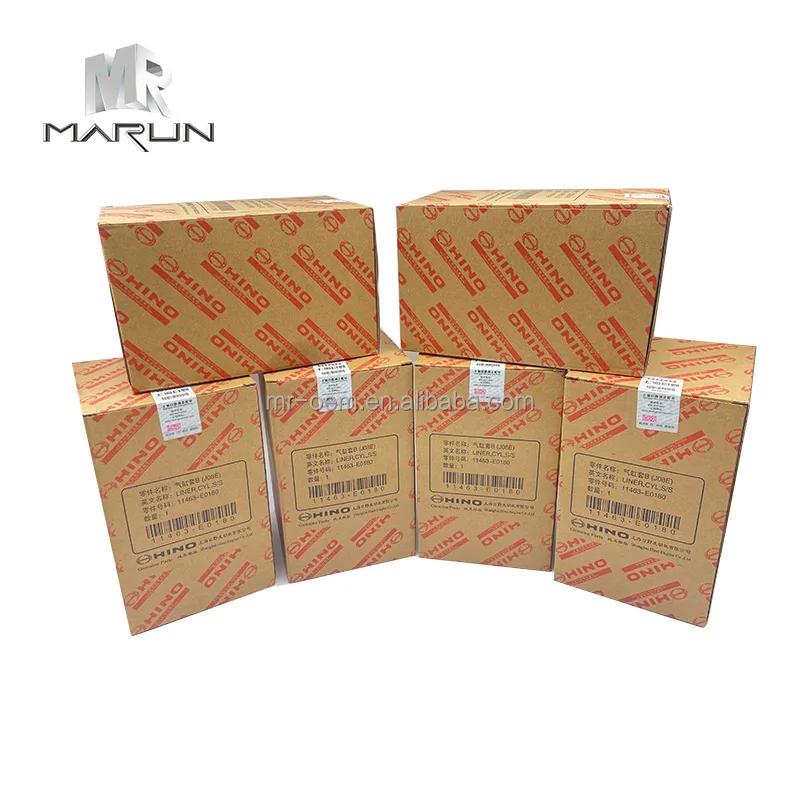 Original 11463-E0180 Cylinder Liner J08E J05E for Excavators Parts Construction Machinery
