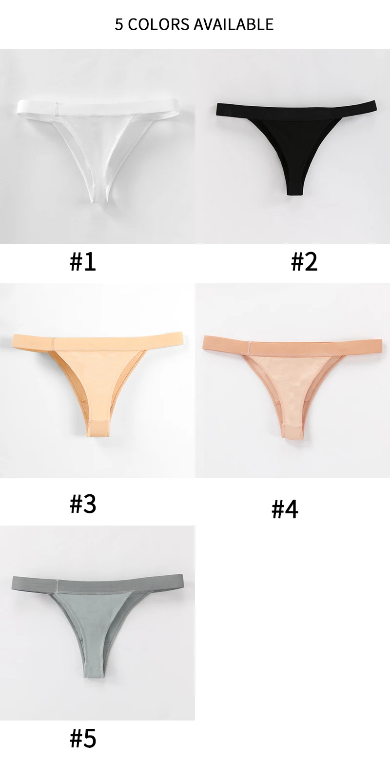 Girls Simple Attractive Plus Size Cotton Bikini Panties Custom Woman