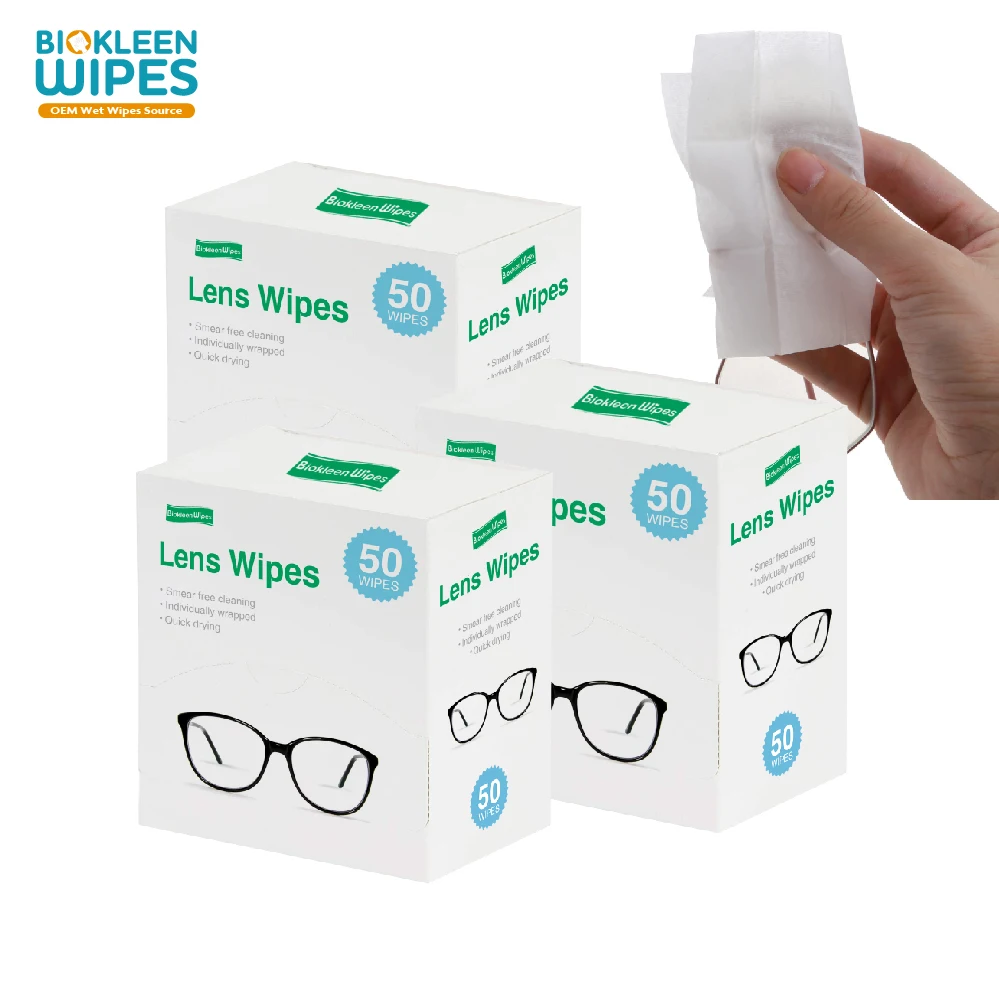 Biokleen 200ct Quick Dry Clean Sunglass Lens Wipes Glasses Cleaning Wipes Lens Cleaner Anti Fog