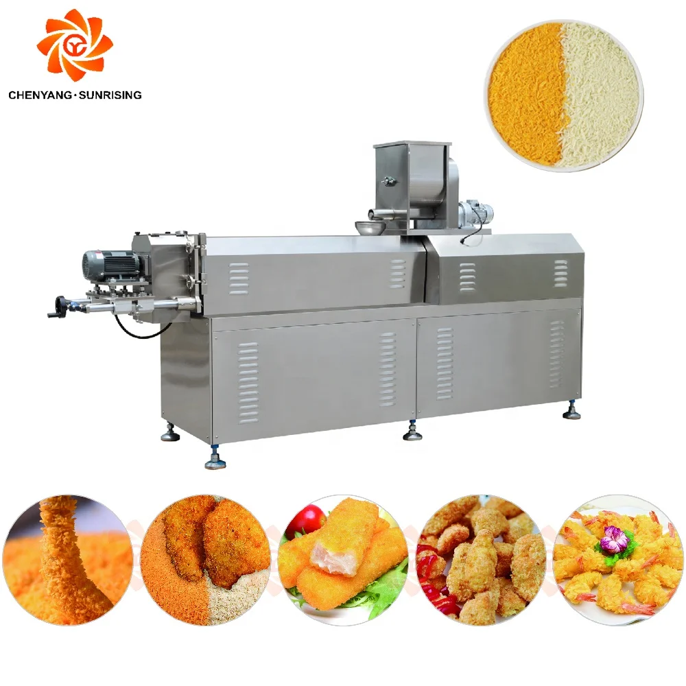 Automatic Production Line Extruder 200-500kg/h Panko Bread Crumb Breadcrumb Making Extruder Machine