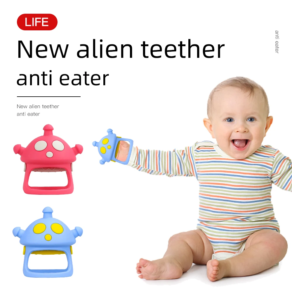 Лидер продаж Amazon силиконовый милый Прорезыватель в форме гриба Мягкая зубная шлифовальная машина игрушки для детей прорезывания