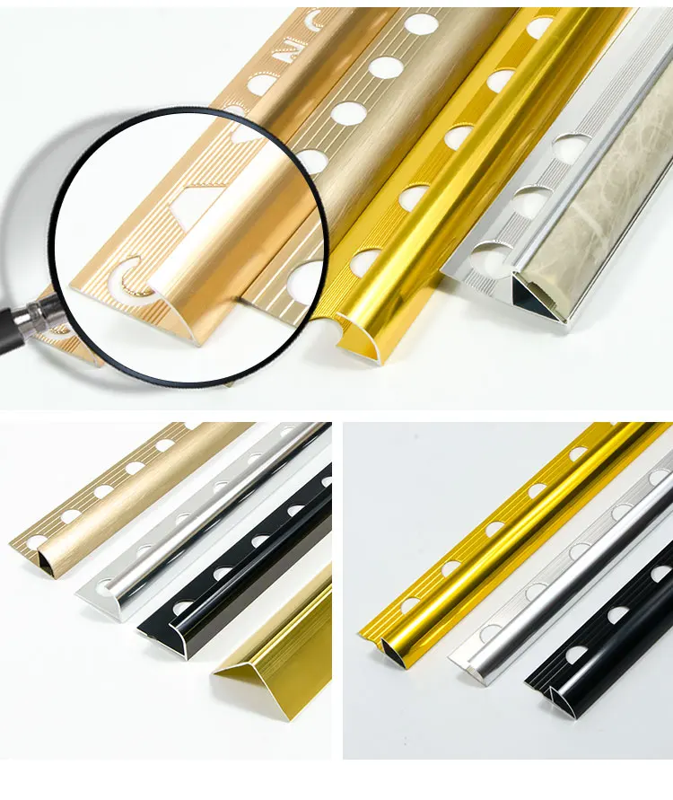 Aluminum Tile Trim Tile Corner Protect Trim For Wall And Floor Edges ...