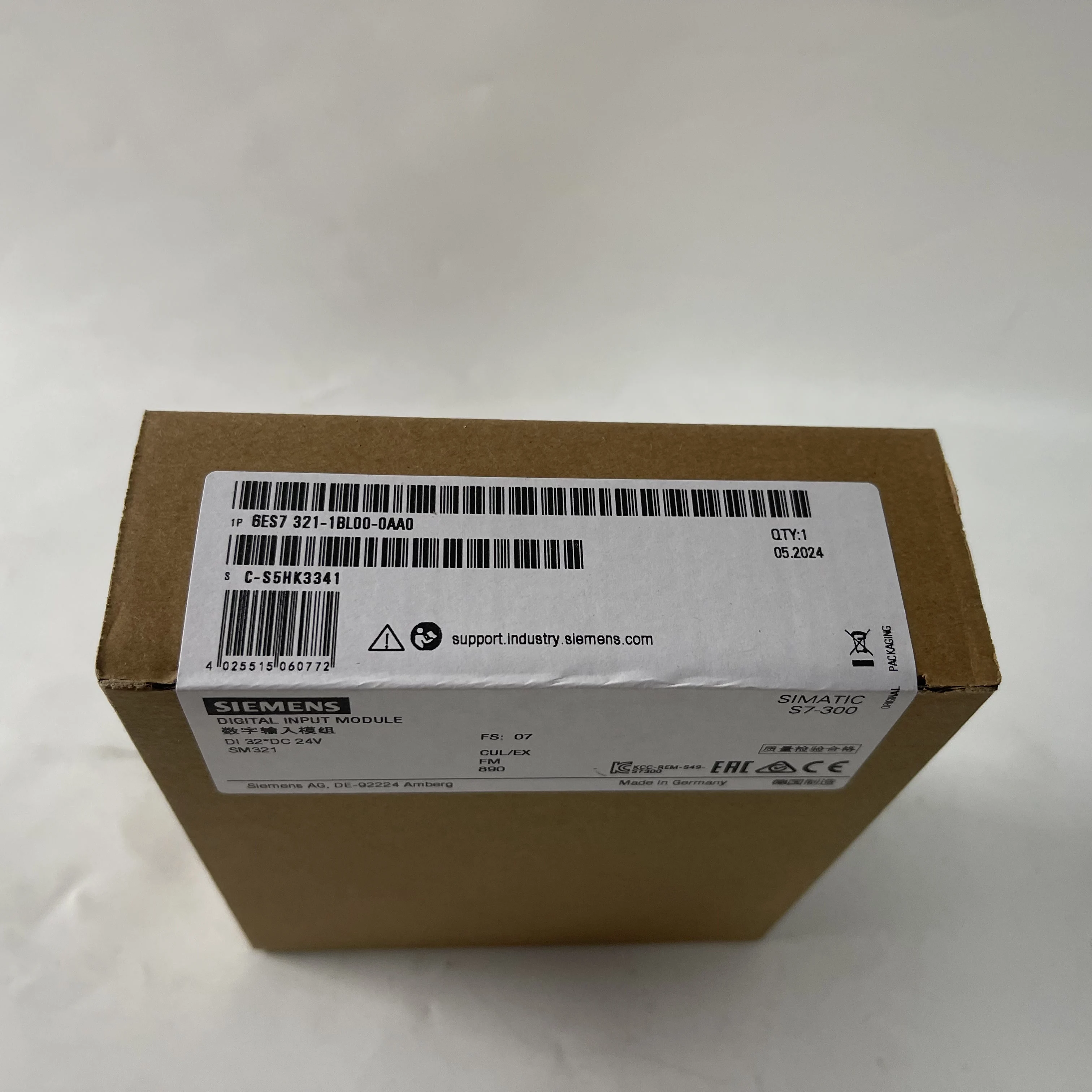Siemens SIMATIC S7 Digital Input Module 6ES7321-1BL00-0AA0 Siemens SIMATIC S7 Digital Input Module 6ES7321-1BL00-0AA0