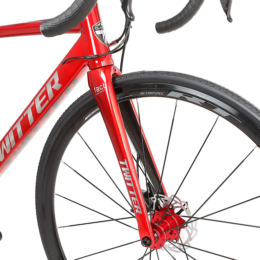 TWITTER Bicycle SMILE 700C 22 Speed Disc Brake 142mm Aluminum Alloy 7005 Racing Road Bike