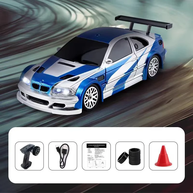 1/43 Scale High Speed Electric Remote Control Racing Car Mini Rc Drift Drive Car for Boy Christmas Gift