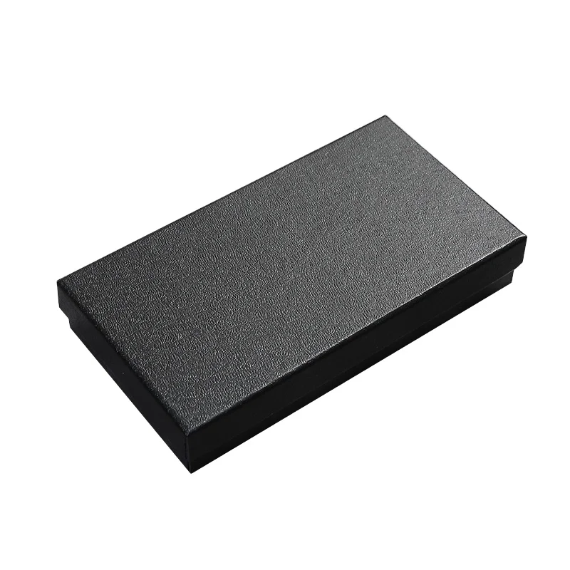 product jinyong custom logo base and lid exquisite black paper gift box acceptable hot stamping printing box for wallet and belt-38