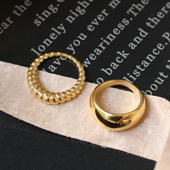 New Wedding Custom18k Gold Jewellery Ring Stainless Steel Ring for Women