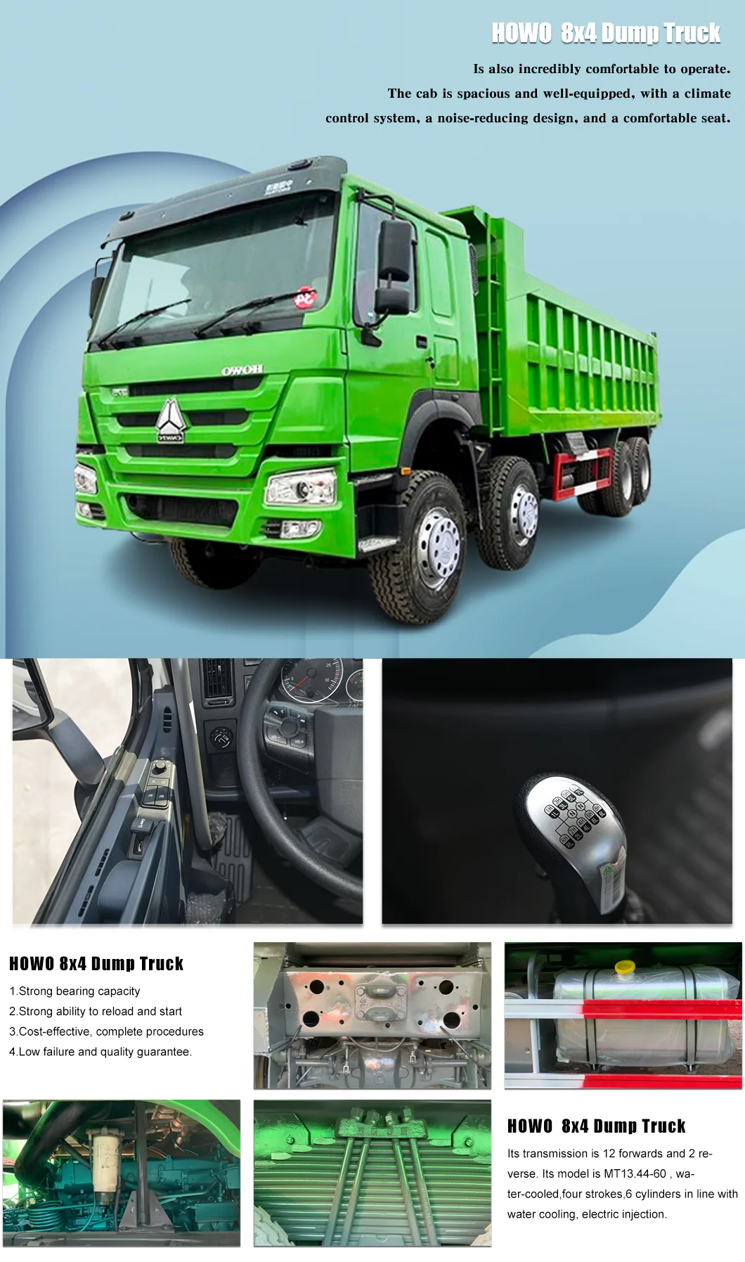 Factory Direct Sale Second Hand Dump Trucks 6*4 10 Wheels 30-40tons ...