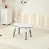 Whiteboard with gray single table
