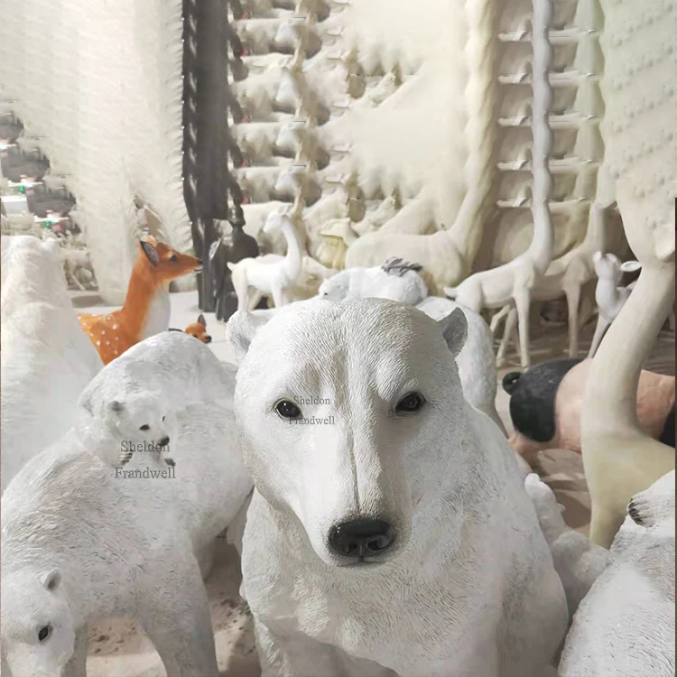 実物大のシロクマ/ 6フィートの氷をテーマにしたファイバーグラス製