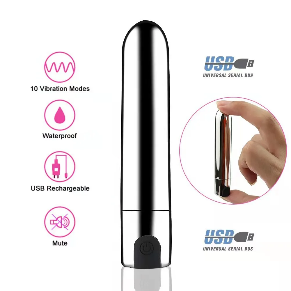 iphone vibration wenn stumm 10 Vibrationsmodi Superstarker Wiederaufladbarer Bullet Vibrator  Wasserdicht Diskret Tragbar Erwachsenen-Sexspielzeug Bullet Vibe
