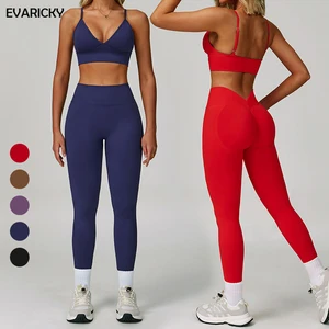 Custom Seamless Yoga Pants Leggings Workout Sports Bra Top Women Gym Clothing Active Wear Gym Fitness Yoga Set for Women