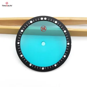 OEM Custom Transparent Colorful  Sapphire Watch Dial for Fashion & Designer Timepieces for NH35 NH36 Movement