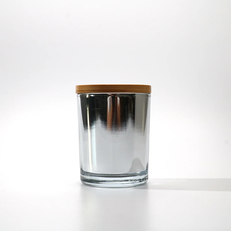 Custom Logo Luxury 8OZ 10OZ Container Silver Plating White Thick Empty ...
