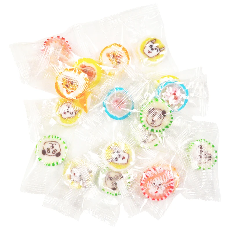 Candy Making Factory Sales 4g Fruit Jelly Flavored Handmade Sliced Hard Candies