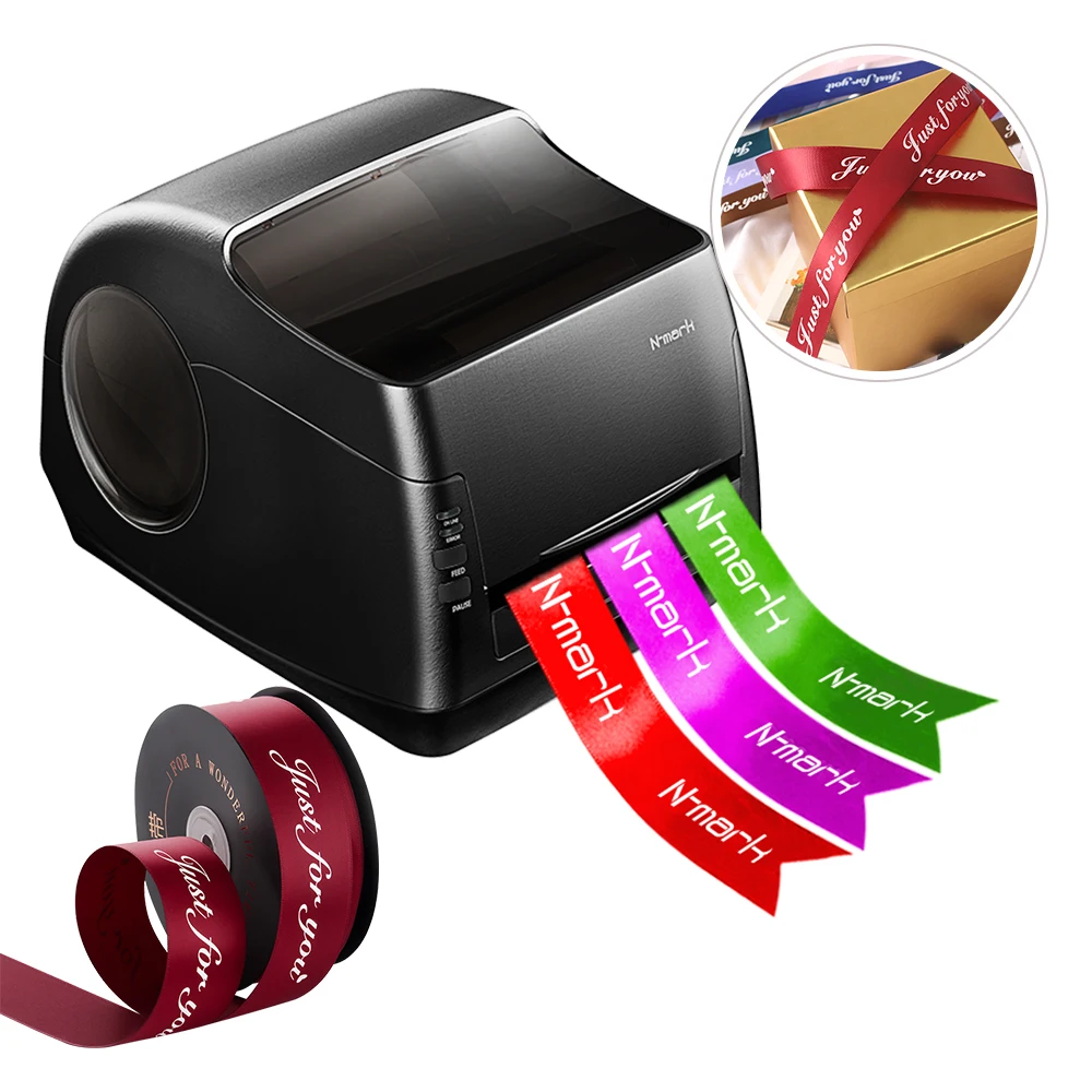 N-marque D-4022 mini numérique satin ruban textile imprimante