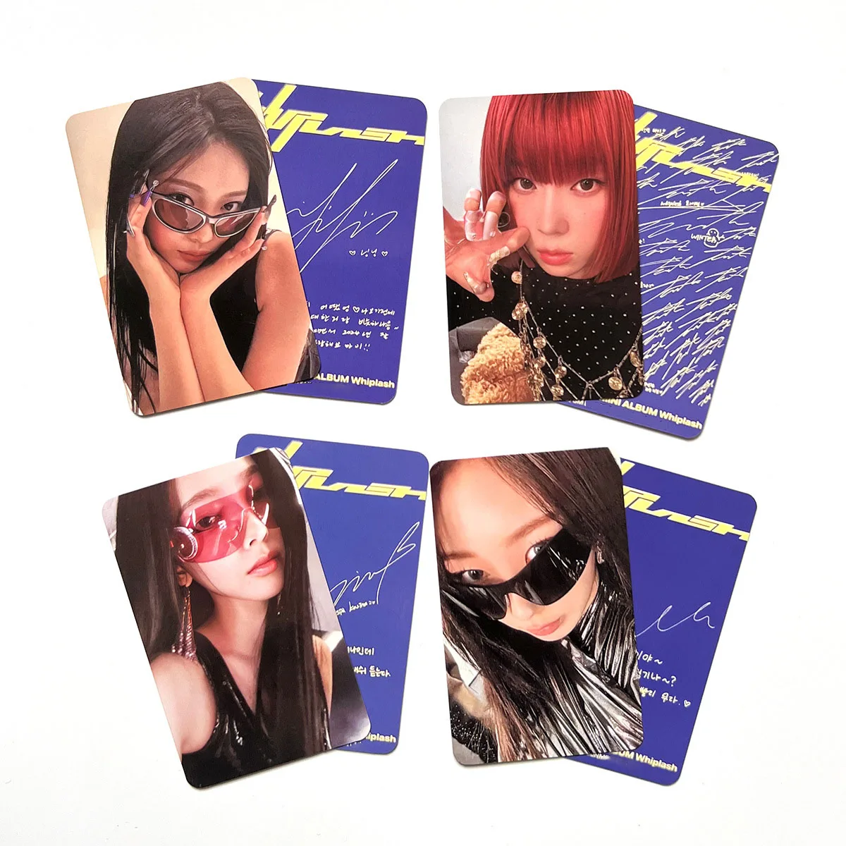 Kpop Giselle Photocards Whiplash New Album Postcards Two-sided