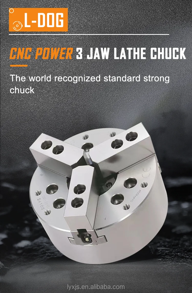 Highspeed Hydraulic Power Chuck Lathe Oil Chuck For Metal With 4 Jaws