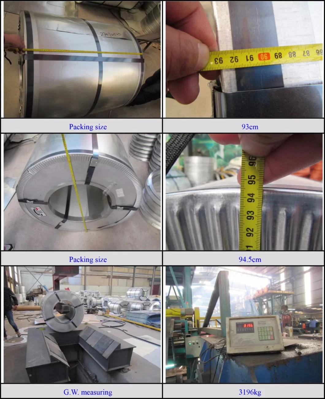 DX51d GI G60 G350 G550 Galvanized Steel Coil