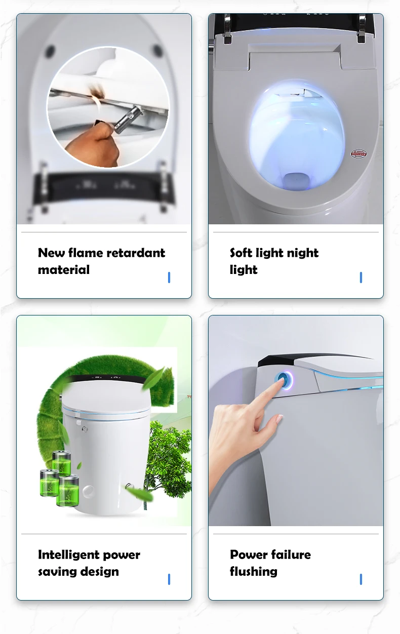 Floor Mounted Wc Automatic Cheap One Piece Japanese Toilet Bowl Price Intelligent Ceramic Bathroom Korean Smart Toilet Commode