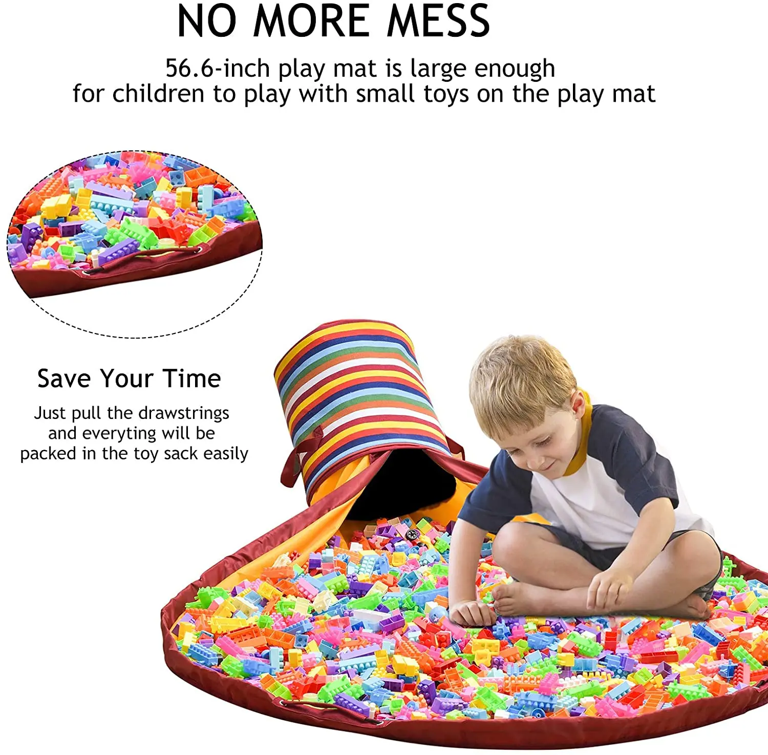drawstring play mat bolsa