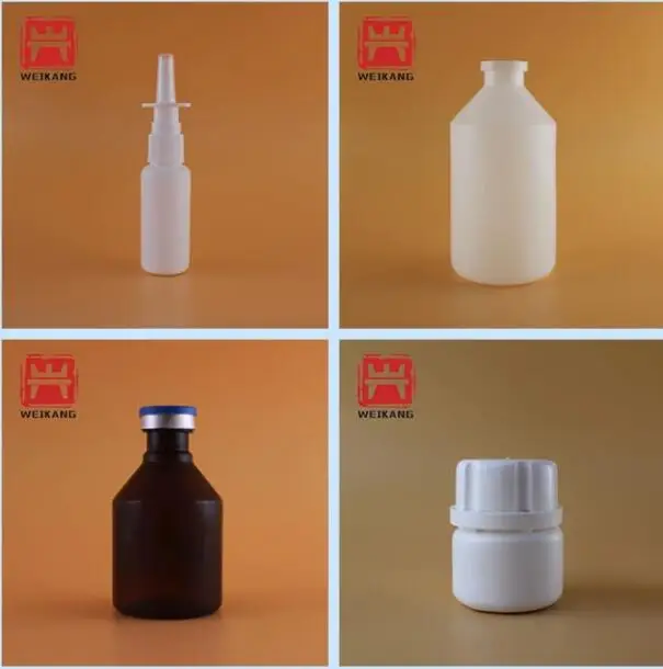 250ml Plastic Empty Sterile Packaging Animal Vaccine Bottle